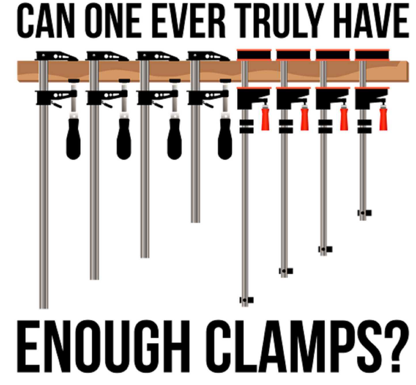 Enough Clamps Decal